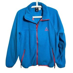 Nike ACG Blue zip fleece jacket vintage Rare!
